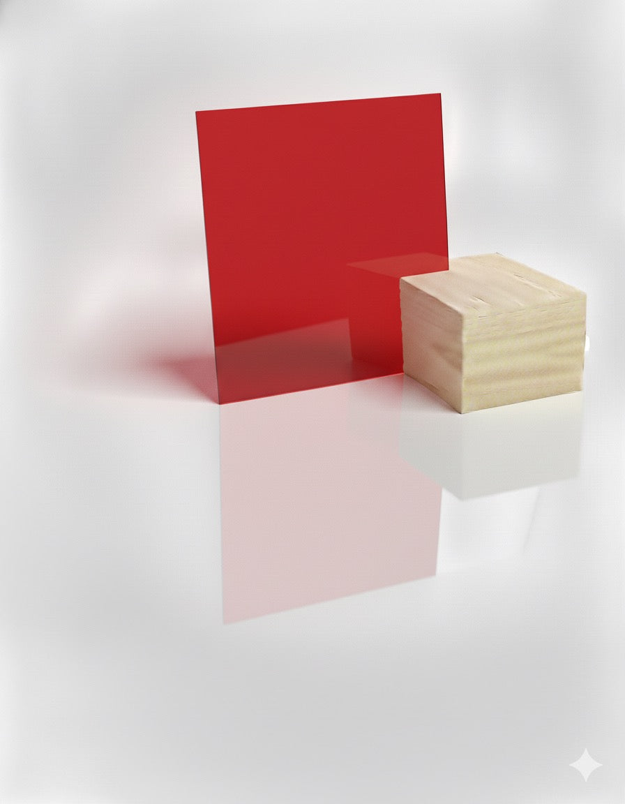Bright Red Acrylic Sheet – 1/8” (3mm)