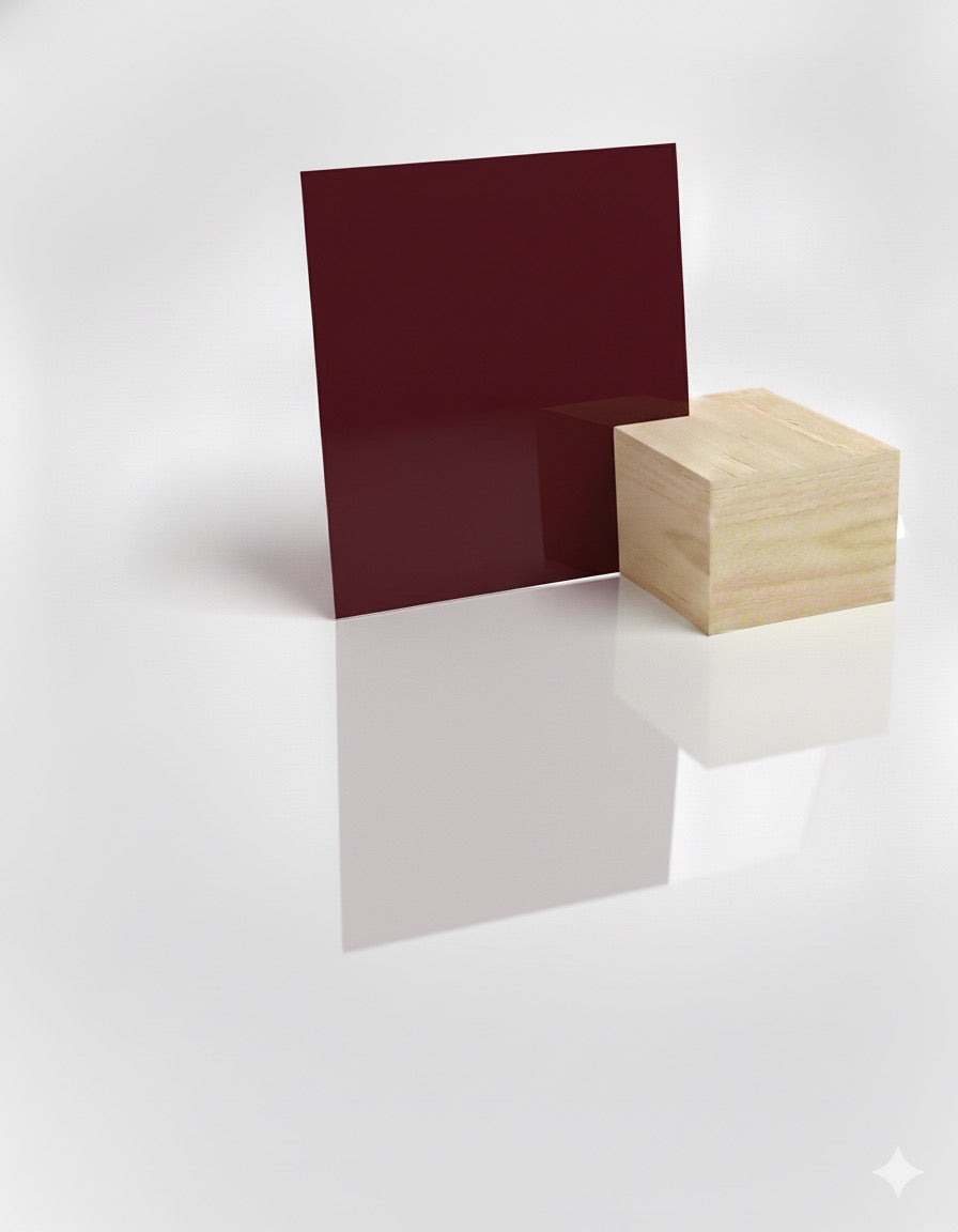 Maroon Acrylic Sheet – 1/8” (3mm)