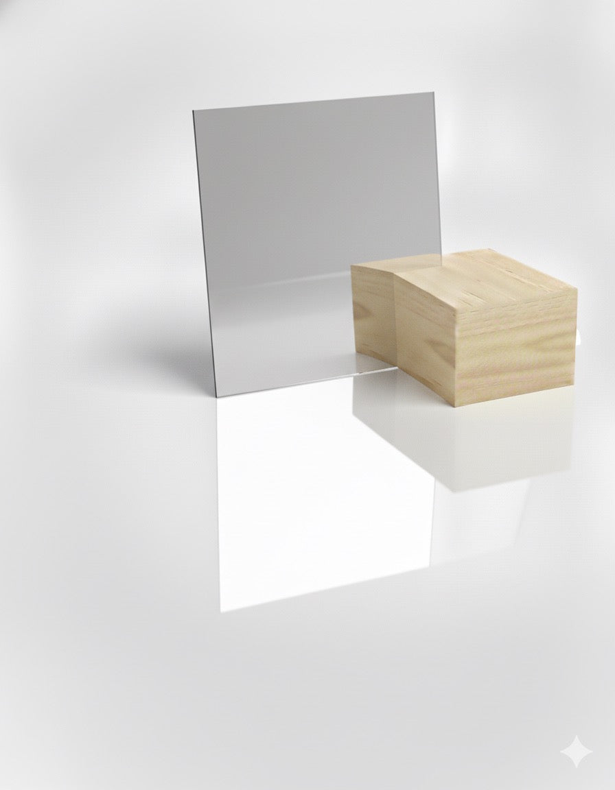 Silver Mirror Acrylic Sheet – 1/8” (3mm)