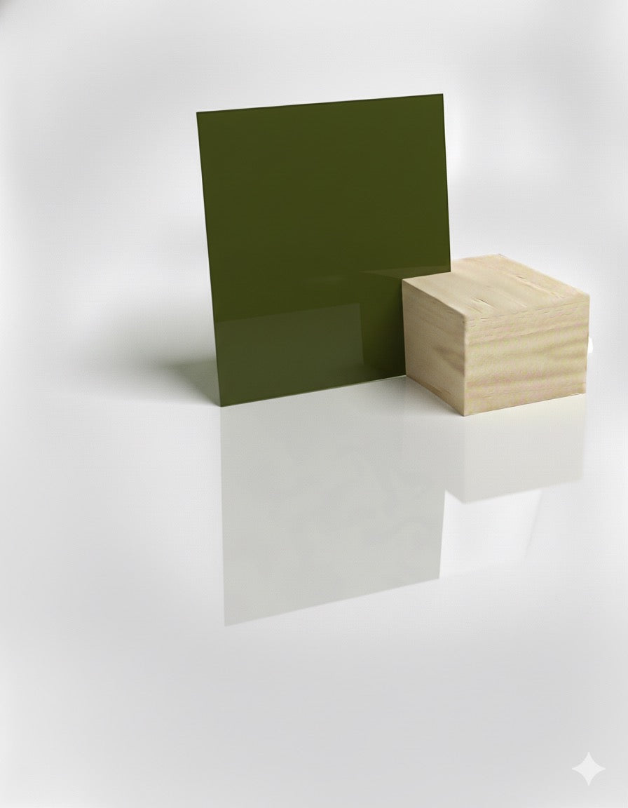 Olive Acrylic Sheet – 1/8” (3mm)