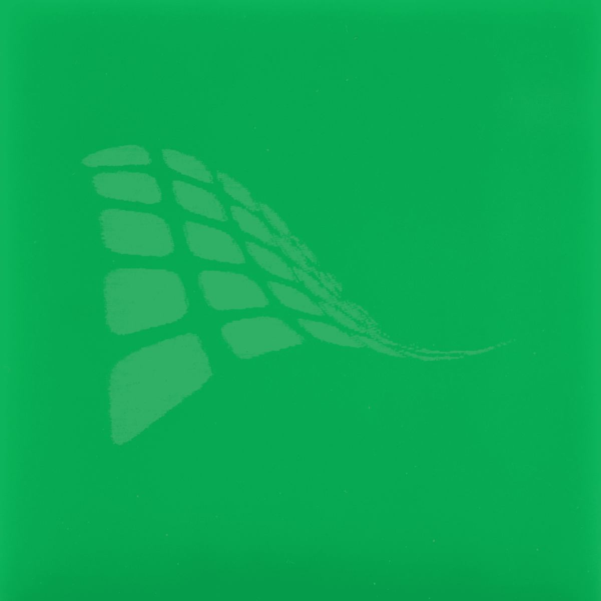 Bright green cast acrylic sheet, 1/8 inch (3mm), 12 by 19 inches