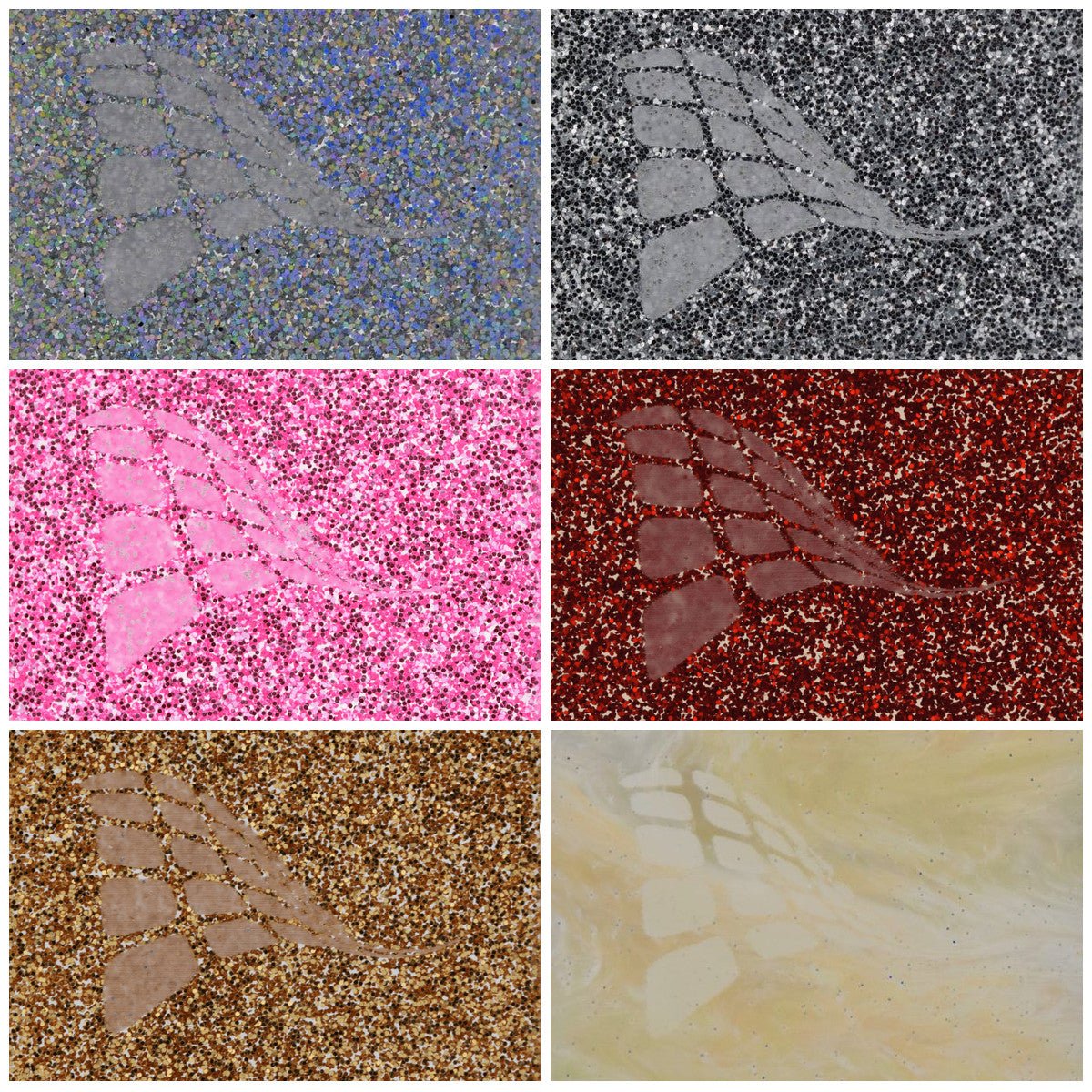 Glitter Acrylic Bundle – All 6 Colours, 1/8” (3mm) - AcryliCrafts