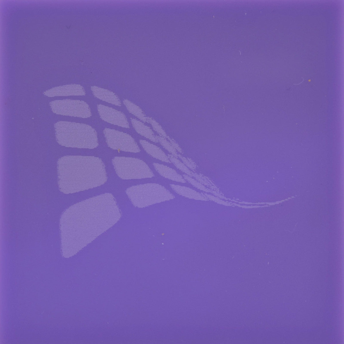 Light purple cast acrylic sheet, 1/8 inch 3mm, with laser engraved test pattern