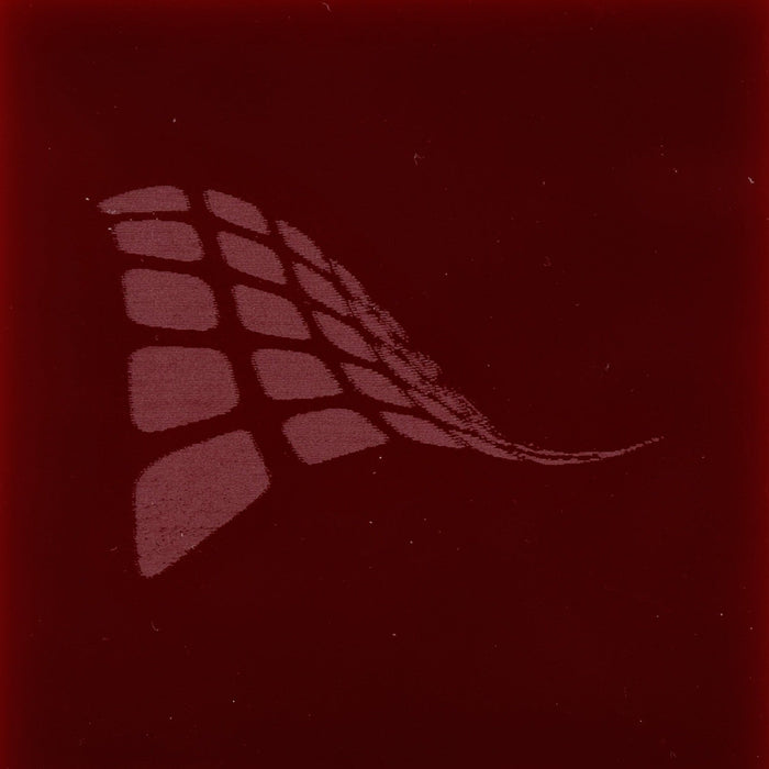 Maroon cast acrylic sheet, 1/8 inch 3mm, with laser engraved test pattern