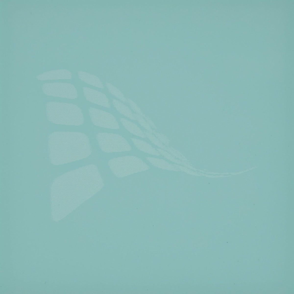 Pastel mint cast acrylic sheet, 1/8 inch 3mm, with laser engraved test pattern