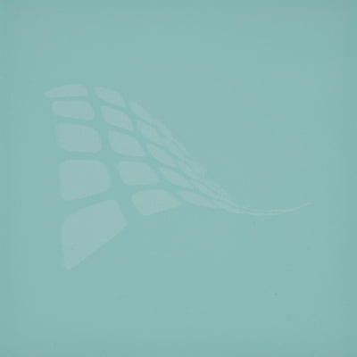 Pastel mint cast acrylic sheet, 1/8 inch 3mm, with laser engraved test pattern