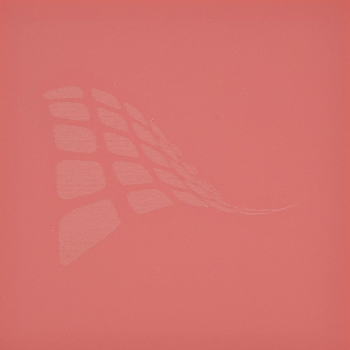 Pastel salmon cast acrylic sheet, 1/8 inch 3mm, with laser engraved test pattern
