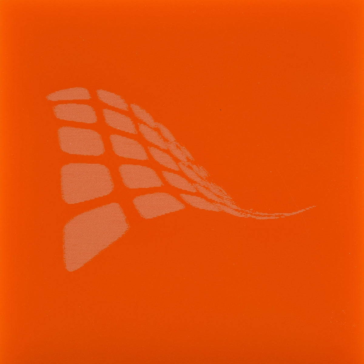 Burnt orange cast acrylic sheet, 1/8 inch (3mm), 12 by 19 inches