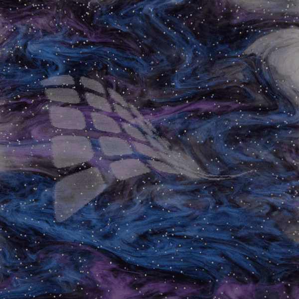 Nebula storm glitter cast acrylic sheet, 1/8 inch (3mm), 12 by 19 inches